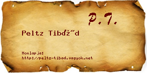 Peltz Tibád névjegykártya